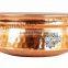 IndianArtVilla Royal Handmade Steel Copper Handi With Handle 350 ML - Serving Daal Curry Home Hotel Restaurant Tableware