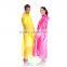 OEM service rain coat manufacture in China,polyester material clear rain coat for adult