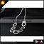 Silver Hoop Alloy Bracelet and Necklact Jewelry Set,