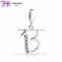2016 Lovans Jewelry Latest 925 Silver Slide Letter Charms bracelet
