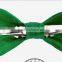 2016 hot selling cheap green smooth polyester satin flashing bow tie for boys