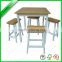 New design MDF with PVC wooden kitchen trolley with wheels