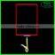 Supermarket POP Plastic A4 Acrylic Sign Holder with Display Clip for Promotion