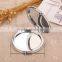 Compact Cosmetic Leather Mirror