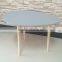nice grey egg shape hotsale wholesale decorative wooden table