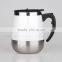 China supplier travel auto coffee mug 400ml water cup leakproof double wall stainless steel mug
