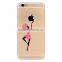 2D DIY Submilation Transparent Silicon Phone Case, Printed TPU Crystal Phone Case Cover For Iphone 6/6S