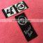 off white cotton woven label,center fold size woven tags