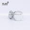 1 4/7 inch superior quality brass base clear crystal cabinet knob