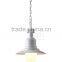 Home Decorators Collection Pendant 1-Light White Droplight LED Foyer Hanging Chandelier
