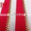 3# Fashion Metal Zipper With color tapes and light gold teeth for luggage