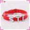 Silicone bracelets with charm, for mom silicone charm bracelet