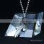 Fashion jewelry stainless steel rhinestone cross pendant