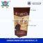 2.5kg Quad seal bag for paper food packaging with plastic handle