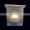Candle Holder /clear Glass Frosted Wax Storage Empty Jar