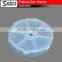 SWH0602 8.5*2cm 6 Blocks Round Plastic Fishing Tackle Accessories Box