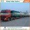 Tri-axle volume optional bulk powder silo semi trailer, V type cement tanker trailer for sale