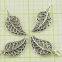 Silver Leaf Beads DIY Sterling Silver Jewelry For Bracelets