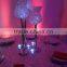 Tall wedding table crystal centerpiece