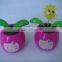 15010714 Solar powered dancing flower solar swinging toys for car decoration