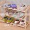 simple design cheap modern wooden shoe rack