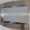 glass waterfall fountain indoor water features for home beauty salon designs for interior