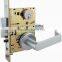 hot sale Aluminum sliding glass frame door mortise lock without handle