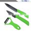 New Black Blade Ceramic Knife Set Chef Kitchen Knives 3" 4" 5" 6" Peeler Holder