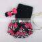 Hot sell Adorable baby diaper and crochet tube top3 sets , satin baby bloomers, baby ruffle bloomers
