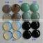 flat pommel square shape natural stone charms diy semi-precious stone jewelry accessories 2017
