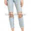 2017 wholesale new fashion custom fit women jeans pants cotton ripped boyfriend jeans