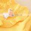 Factory Prices Kids Girls Appliqued Collar Sweaters fashionable pullover from China factory, children winter clothes