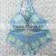 Newest design front open sexy lace bra and pante sets women underwear from Shantou Sanhui