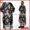 Latest Floral Print Cover up Summer Beach Kimono With Gorgeous Fringe