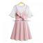 2017 Cotton A-line One-piece Lady Dress