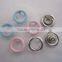 Enviromental-friendly Baby Jumpsuit Brass 4 Part Nickel Color Ring Style Prong Snap Button 9.5mm