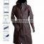 Waterproof Pattern Hooded Ladies Long Raincoats