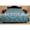 Gold Wholesaler Indian Bird of Paradise Sari Kantha Quilt Bedspread