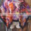 KGN INDIAN STYLE HAND PAINTED ART TO WEAR OPEN PONCHO SHORT DRESS