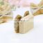 Wedding Souvenirs Retro Burlap Lace Bow Place Card Holder Wooden Place Card Holders Parties Rustic Shabby Chic Cottage