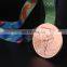 Custom brief style sport games with ribbon metal medal