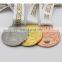 2017 Newest style good quality metal souvenir medals with custom ribbons