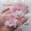 Wholesale 3D Pink Sequin Rhinestone Flower Applique Patches