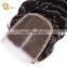 Human Hair Weave Bundles Virgin Brazilian Remy Hair Top Closure Grade 8a Curly Virgin Hair with Closure