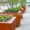 Corten Steel Garden Tree Planters weathering steel box