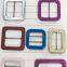 Factory supplr two part fabric covered pin belt buckle for garment