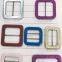 Factory supplr two part fabric covered pin belt buckle for garment