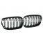ABS double-slat gloss black auto front grille for BMW 1 series F20 2012-2015