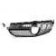 Fit 15-18 Front Grille Diamond All Black for Mercedes Benz C-Class W205