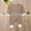 Infants & Toddler  Unisex Romper  SContrast Color Baby Spft Waffle  Onesie